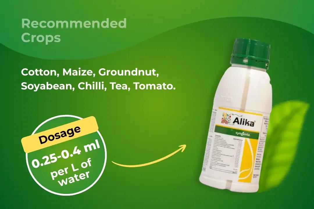 Alika Insecticide Dosage Per Litre And Recommended Crops