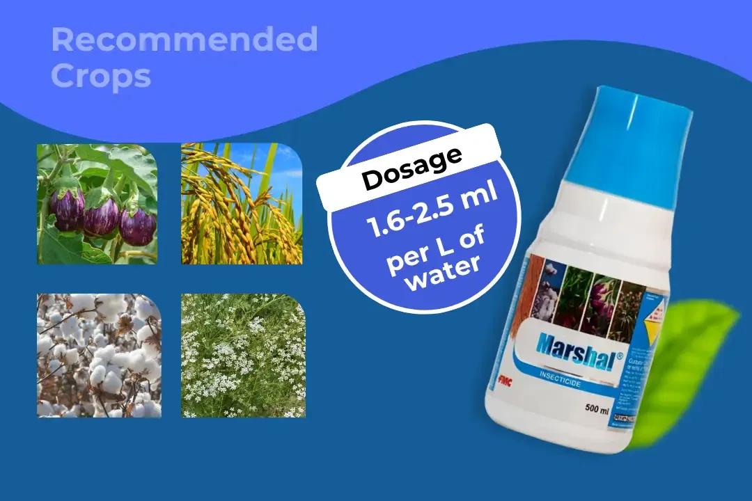 Marshal Insecticide Dosage Per Litre And Recommended Crops