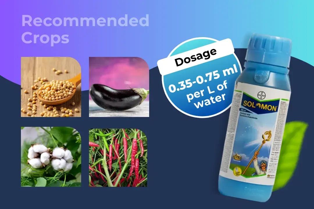 Solomon Insecticide Dosage Per Litre And Recommended Crops