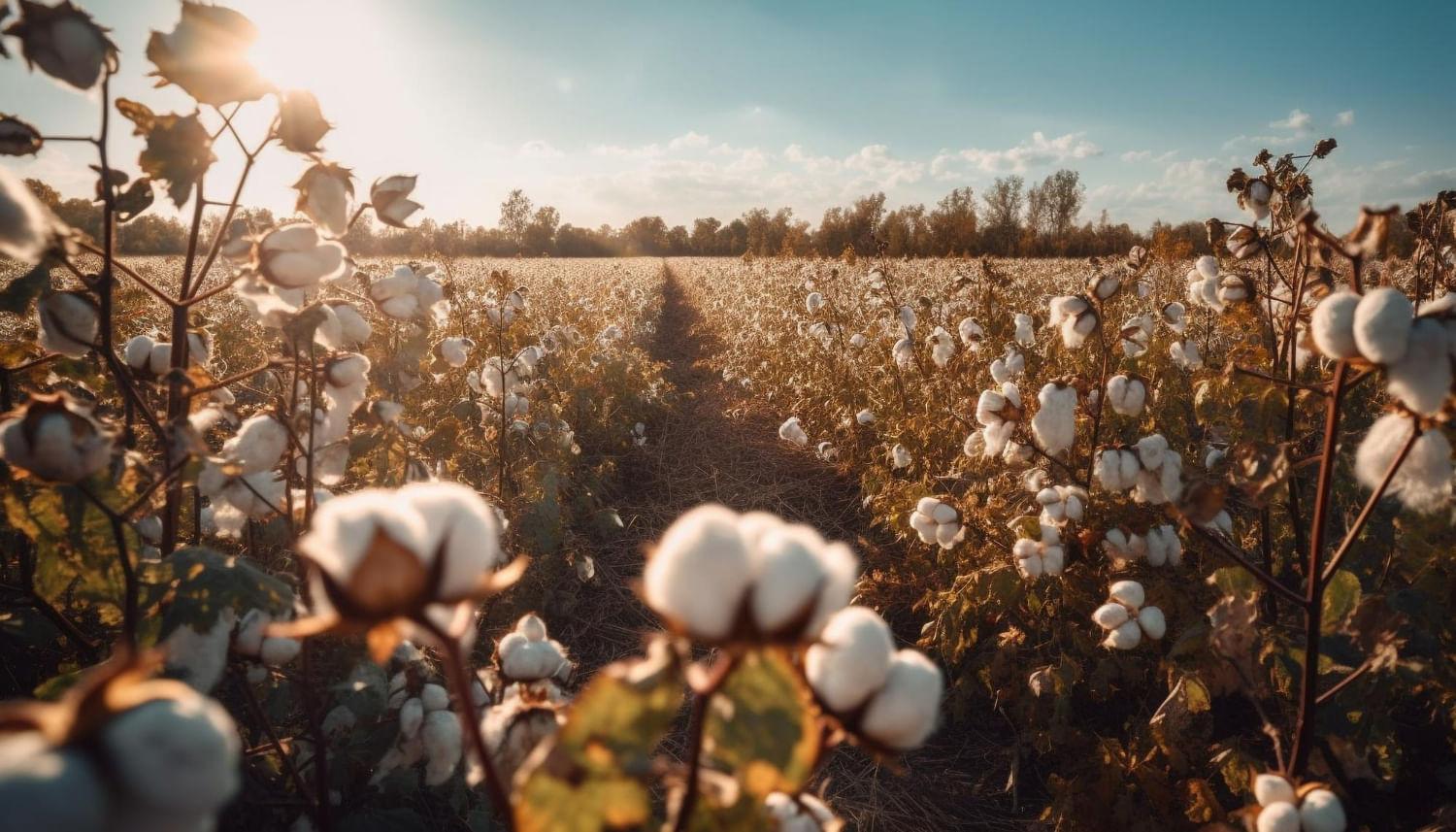 kvplus/articles/4c4e52028ffff57d15d4036b9f3af704_sunset-harvest-fluffy-cotton-farm-generated-by-ai.jpg
