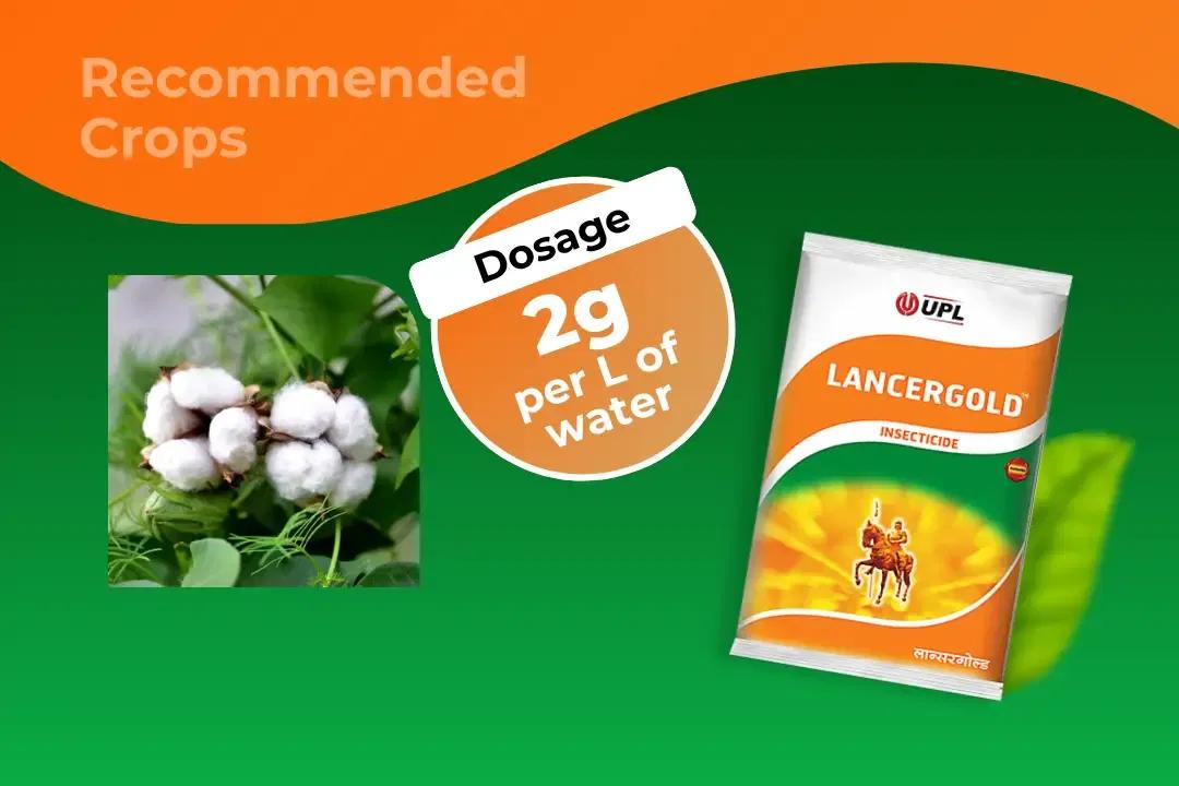 UPL Lancer Gold Insecticide dosage per litre and recommended crops UPL Lancer Gold Insecticide dosage per litre and recommended crops